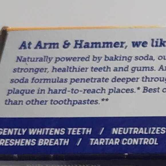 ARM & HAMMER TOOTHPASTE  PACK OF 2 - Picture 4 of 4
